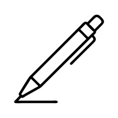 Fototapeta premium Ballpoint Pen Drawing a Line Icon Design
