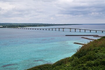 伊良部大橋から見た伊良部島
