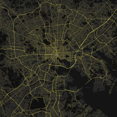 Baltimore, Maryland, United States Road Map 