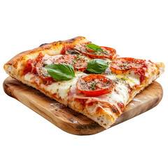 Neapolitan Pizza, cut out, isolated on transparent background
