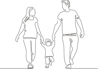 family　kids　家族　子供　人物　線　手描き　線　ライフスタイル　カリグラフィー　イラスト