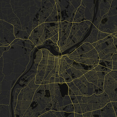 Louisville, Kentucky, United States Road Map 