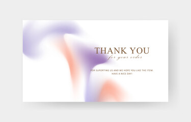 thank you card template, customer business card, aesthetic greeting template, printable custom small business card	