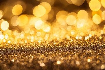 Golden glitter bokeh background (1)