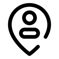 users dashed line icon