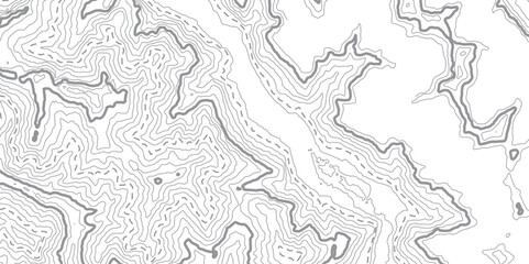 Abstract Seamless Topographic Pattern with Geometric Lines, Sea Map Discovery, and Mounted Landscape Area Design for a Modern Tech-Inspired Look on a White Background