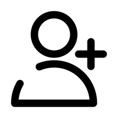 users dashed line icon