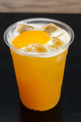 Fresh peach juice