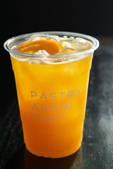 Fresh peach juice