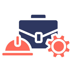 Obraz premium Labor glyph color icon