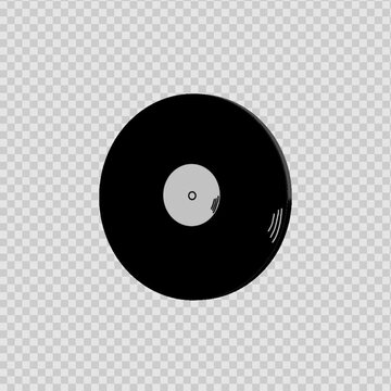 old vinyl record animate 3d logo