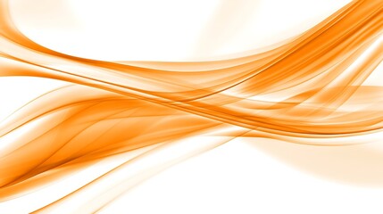 Obraz premium Vibrant orange abstract waves creating a dynamic energy, flows elegantly