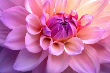 Fototapeta premium pink and white dahlia