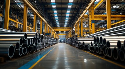 Industrial Warehouse Steel Pipes