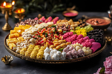 Colorful Sweets Platter: Delicious Treats
