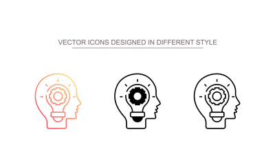 Entrepreneurial Spirit icon design with white background stock illustration