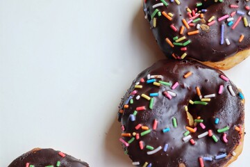 Chocolate donut baked bakery homemade