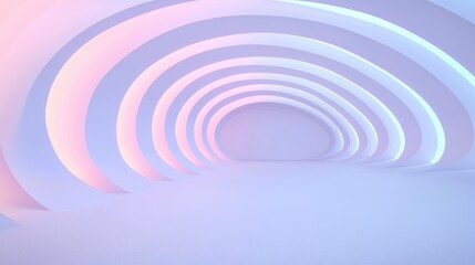 Fototapeta premium Abstract pastel archway tunnel
