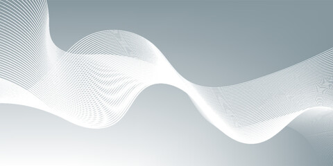 Abstract wave element for design. Digital frequency track equalizer. Stylized line art background.