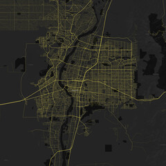 Albuquerque, New Mexico, United States Road Map 