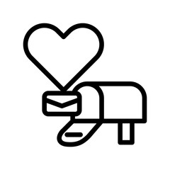 Mail box icon design template SVG