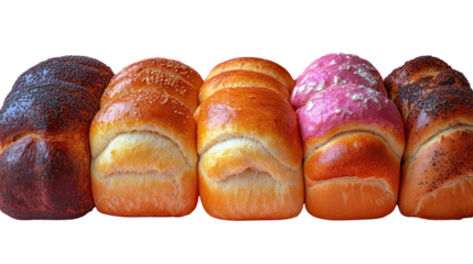 Artisan Breads: A mouthwatering array of freshly baked artisan breads, showcasing a diverse range of textures and flavors, a true celebration of the baker's craft. 