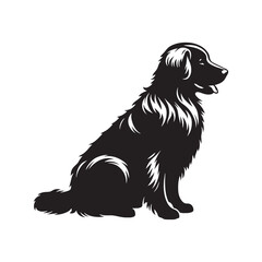 Golden Retriever Vector - Minimalist Golden Retriever Silhouette - Illustration of Golden Retriever.