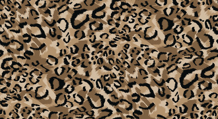 seamless leopard fur pattern texture background