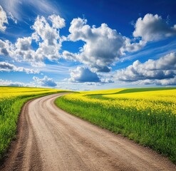road in field