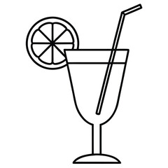 cocktail with lemon and ice