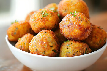 Crispy Fried Herb Balls Recipe