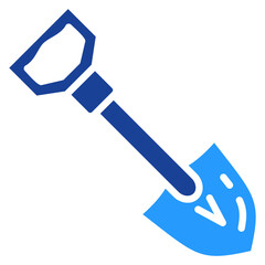 Shovel Icon Single Vector Collection 