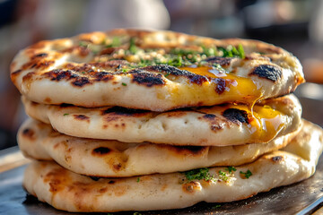 Grilled Flatbreads with Honey Drizzle