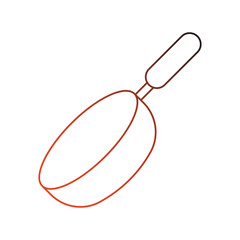 wok gradient outline icon with white background vector stock illustration