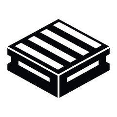 Pallet Icon Silhouettes Set vector design