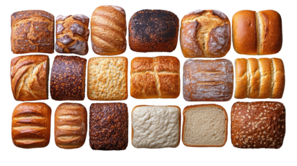 Artisan Breads: A variety of freshly baked, crusty artisan bread loaves showcased, inviting viewers to indulge in the wholesome goodness and diverse flavors.