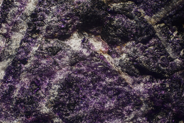 Fluorite crystals. High magnification microphotography- microscope scale 10X
