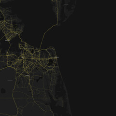 Virginia Beach, Virginia, United States Road Map 