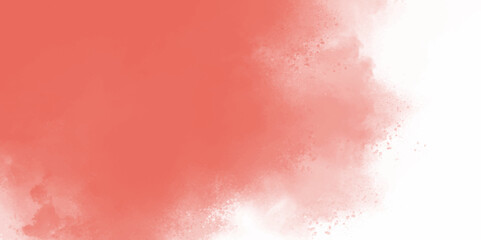 Fototapeta premium Painted red wall background. Modern abstract red water color background. 