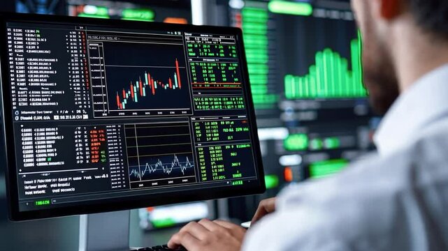 A detailed financial portfolio being reviewed, charts and numbers displayed clearly.