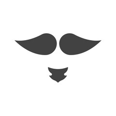 Beard and Moustache I icon vector image. Suitable for mobile apps, web apps and print media.