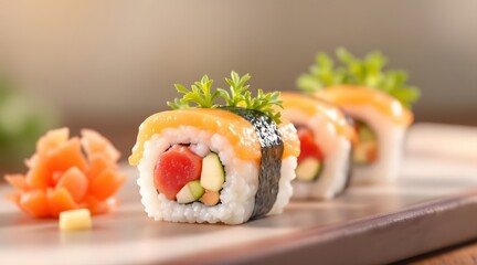 Delicious Salmon Sushi Rolls A Culinary Delight