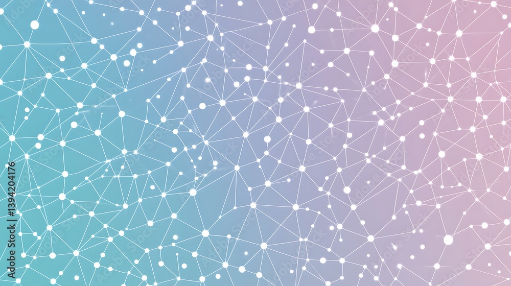 Aufkleber abstract network graphic design with interconnected points and lines, creating a visual representati