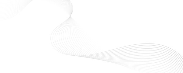 Abstract gray wave blend lines design on transparent background. Vector wave curve lines design for banner, presentation, wallpaper and business.