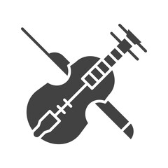 Cello icon vector image. Suitable for mobile apps, web apps and print media.
