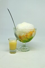 Es Teler is a popular Indonesian dessert made with avocado, jackfruit, coconut, condensed milk, and syrup over crushed ice. Sweet, creamy, and refreshing tropical treat.