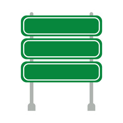 Green Road Sign Board Icon, Simple Icon Vector Design, best used for presentation, application, web and banner