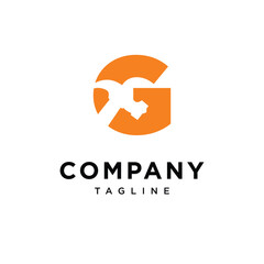 Letter G Hammer Contruction Logo Icon Vector