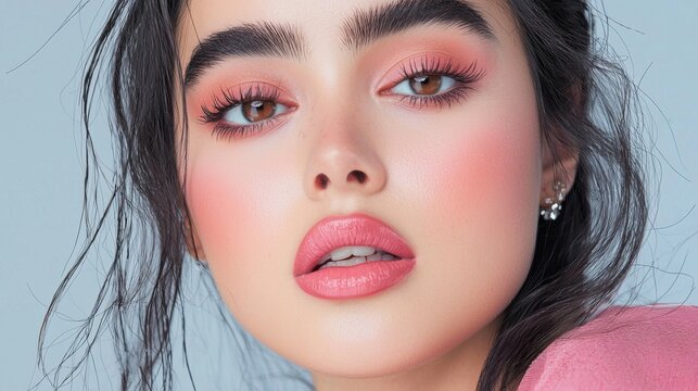 Makeup tutorial for flawless skin studio beauty portrait professional lighting close-up skincare tips