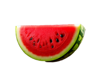 Juicy Watermelon Slice: Summer Fruit Background png generated ai